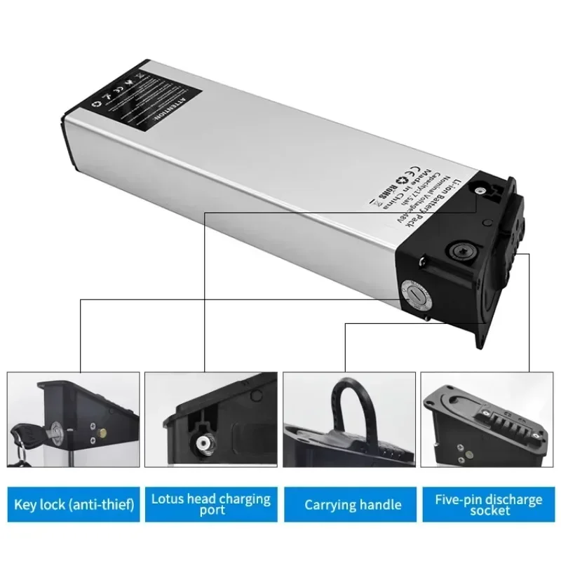 Mate X Folding Ebike Replacement Battery Pack 500W 750W 48V 13Ah 15Ah 17Ah Electric Bicycle Lithium for Escooter