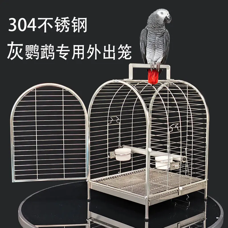 Специальная прогулочная клетка для серого попугая с большой роскошной
