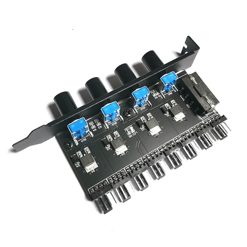 

Контроллер скорости вентилятора, 12 В, 8 каналов, 4 кнопки, SATA/4 контакта