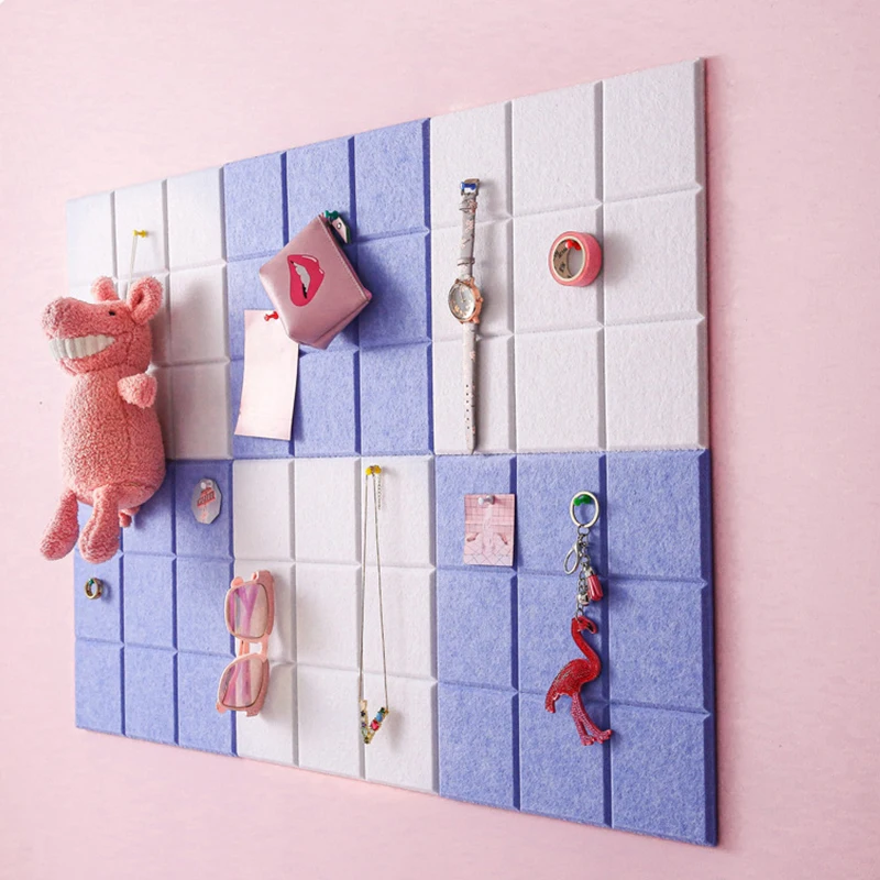 

Felt Background Letter Board Photo Wall Household Message Display Nordic Style Soundproof decorative Self-adhesive Wall Sticke