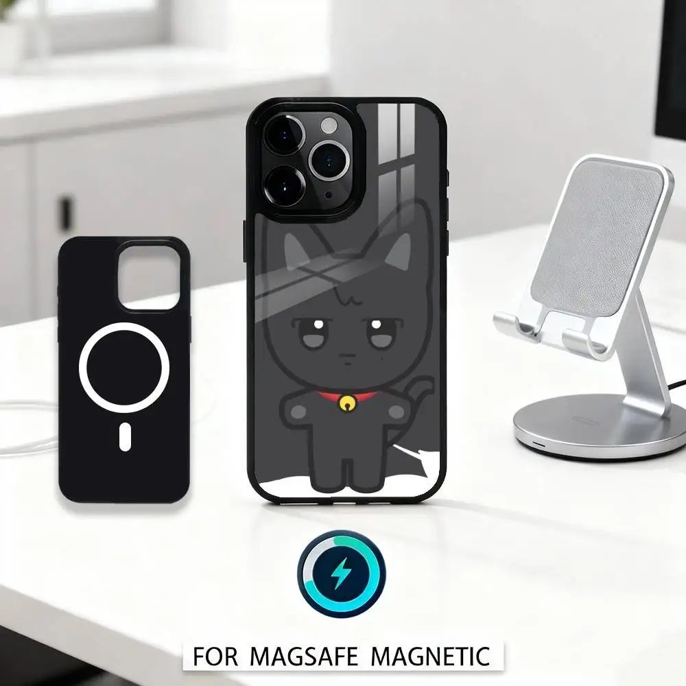 Фото Чехол для телефона C-Cute A-ANITEEZ для iPhone 17, 16, 15,14,13,12, Pro, Max, магнитный для беспроводной зарядки Magsafe №2