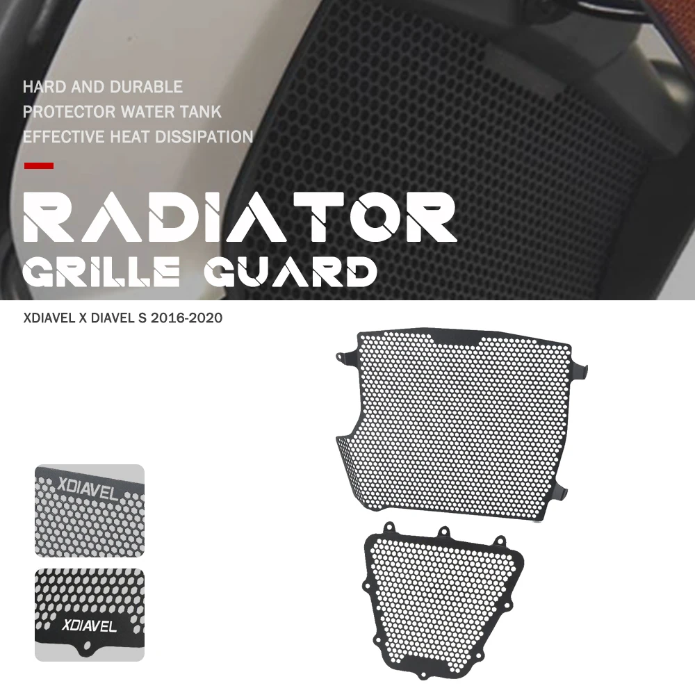 

Motorcycle For Ducati XDiavel X Diavel S 2016 2017 2018 2019 2020 Radiator Grille Guard Cover Oil Cooler Guard Cover Protector