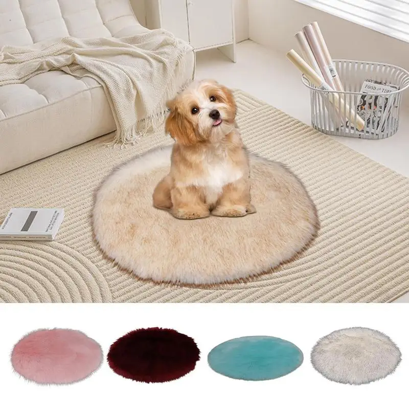 

Plush Pet Heating Pads Portable constant Temperature Waterproof Plush Heating Pad Non-Slip Warming Pad For Sofas Beds Cat Cage