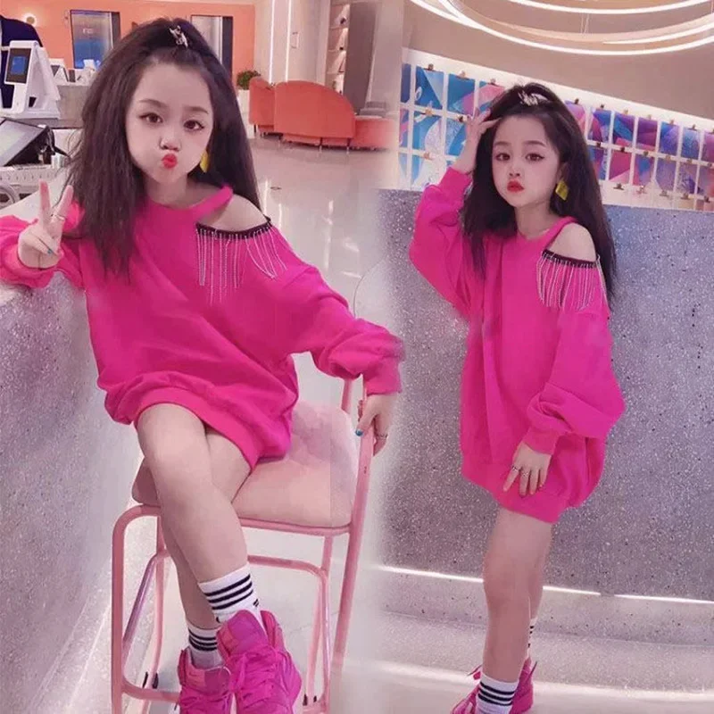 Свитер для девочек на весну и осень пуловер малышей Детские футболки топы