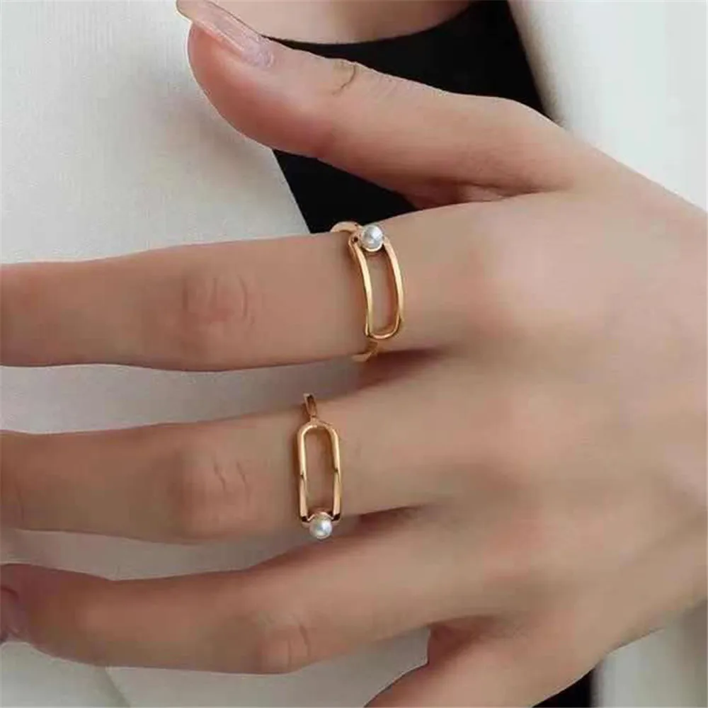 

925 Silver Pearl Ring Settings 18K Gold Plated Accessories For Women DIY Handmade Jewelry Making Materials