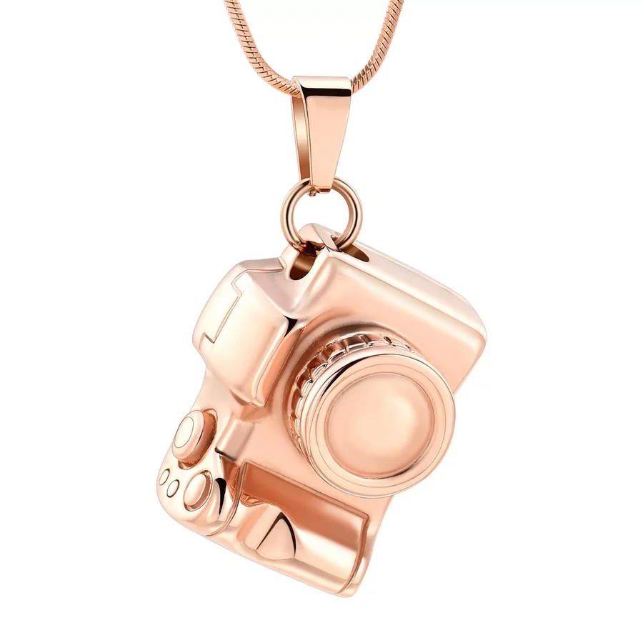 Новейшая камера кремационное ожерелье круто для мужчин и женщин хранение пепла украшения EDC мемориальная урна медальон из нержавеющей стали.