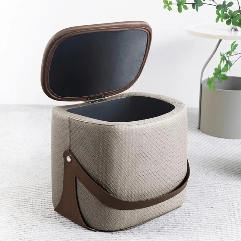 Табурет для хранения седла итальянский ручной кожаный табурет смены обуви