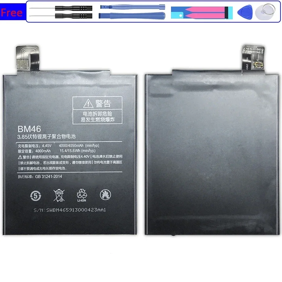 Сменный аккумулятор BM46 4000 мАч для Xiaomi Redmi Note 3 Pro/Prime Batteria с трек-кодом