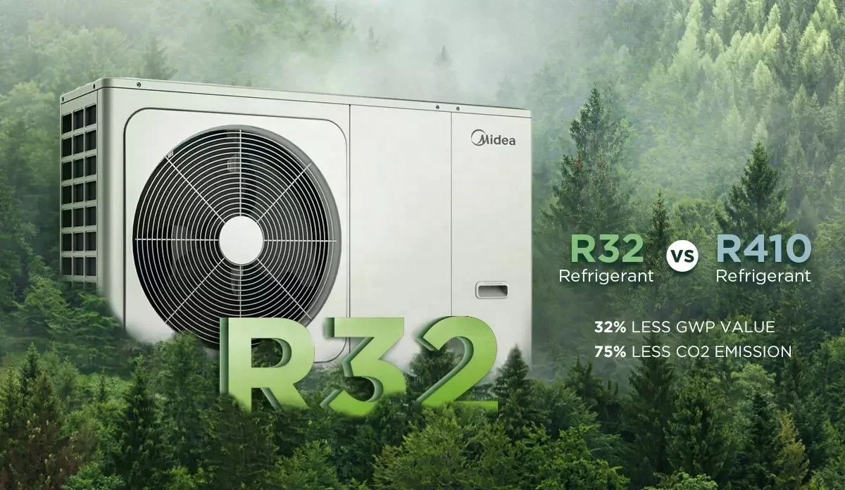 Воздушно-водяной тепловой насос моноблок R32 High Cop A+++ 12 кВт