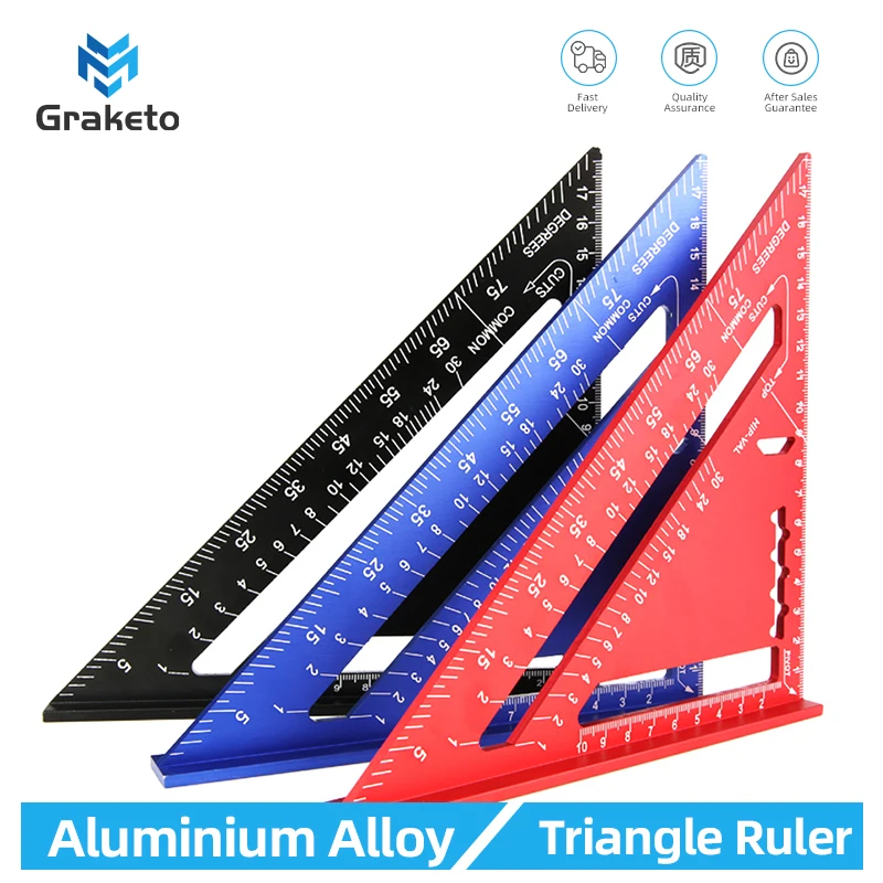 Треугольная линейка 7-дюймовый измерительный инструмент плотницкий набор из