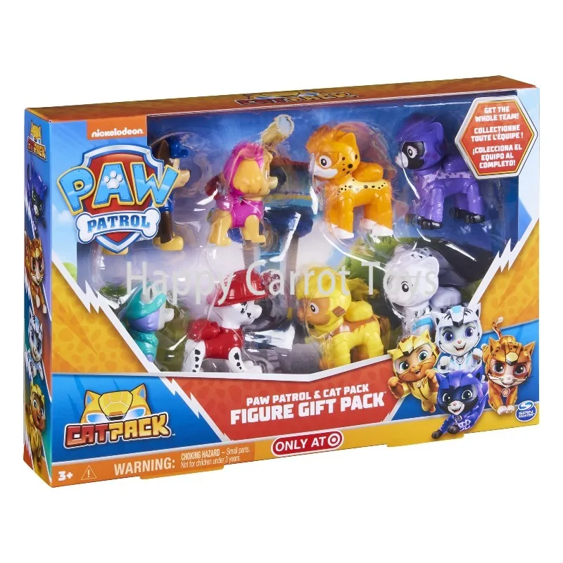 Фото Оригинальный набор фигурок Spin Master PAW Patrol Cat Pack, подарочный набор из 8 предметов, фигурки Чейз и Маршалл, аниме-модели, коллекционные игрушки, подарок №3