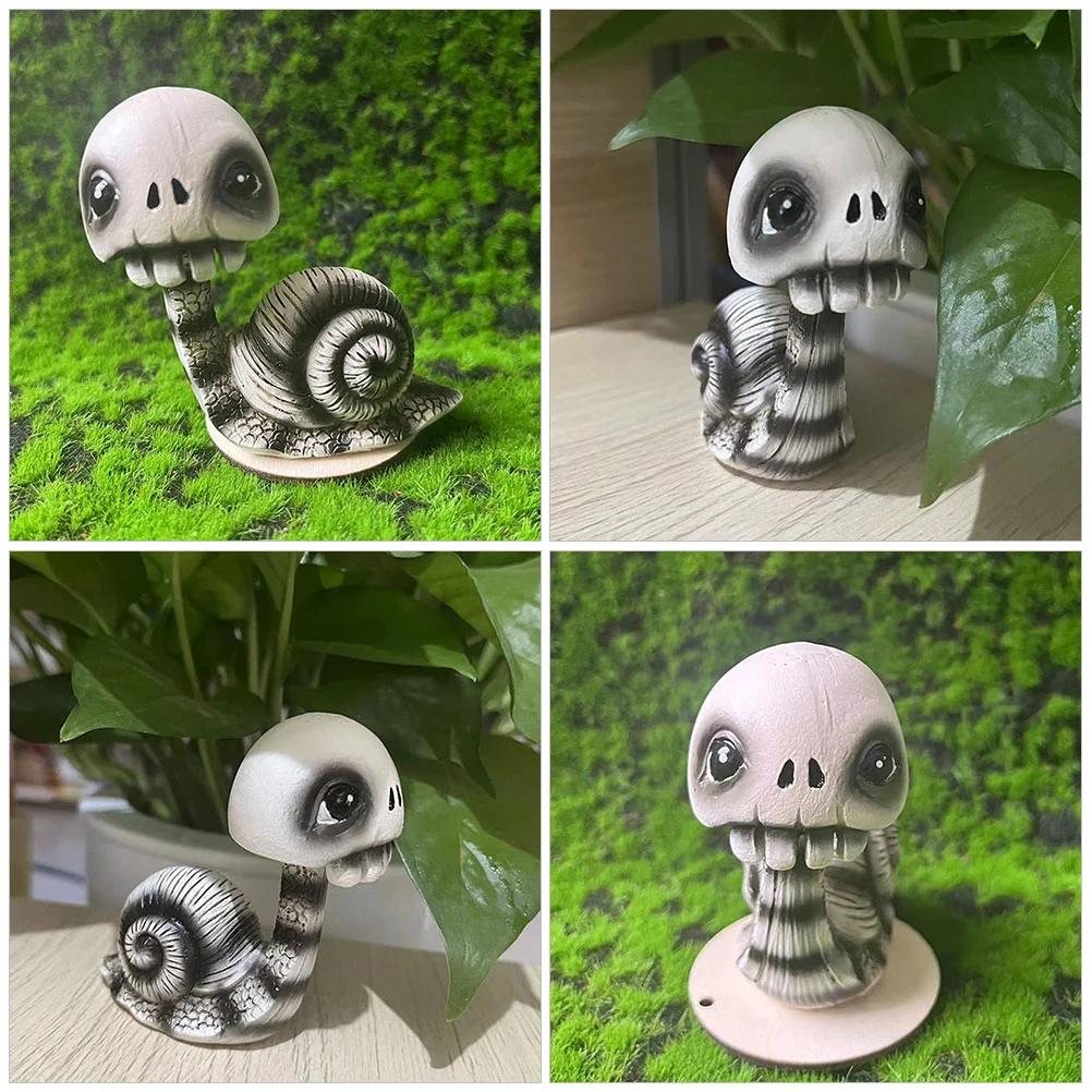 Украшение на Хэллоуин пупс череп улитка домашний офис изделия из смолы