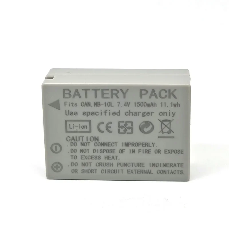 NB-10L 7,4 В 1500 мАч аккумулятор для камеры + зарядное устройство для Canon PowerShot G1X G3X G15 G16 SX40HS SX50HS SX60HS PC1817 PC1674 PC1680 PC1815 (art.: 3920cfeb001d7) - 3920cfeb001d7