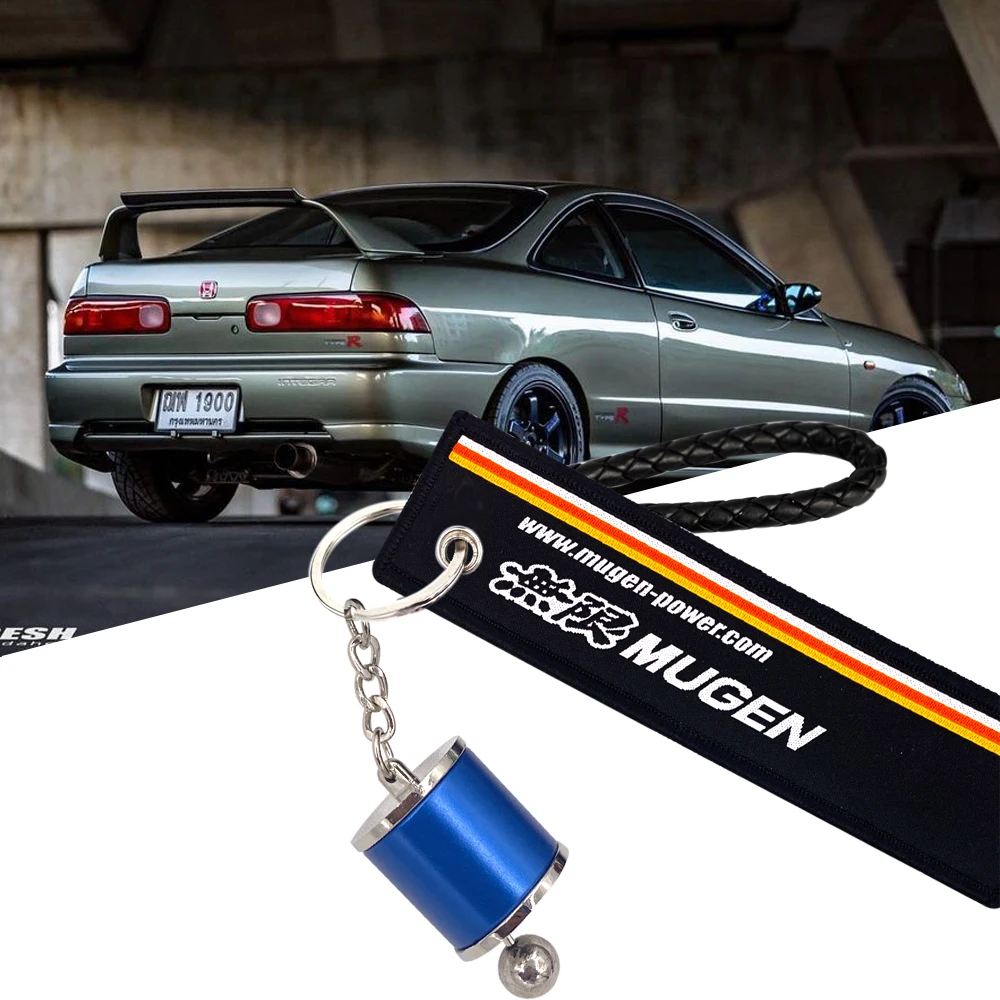 

Blue JDM Style Lanyard For Honda Car Mugen Power Painting Cellphone Lanyard Racing Car Keychain ID Holder KEYCHAIN