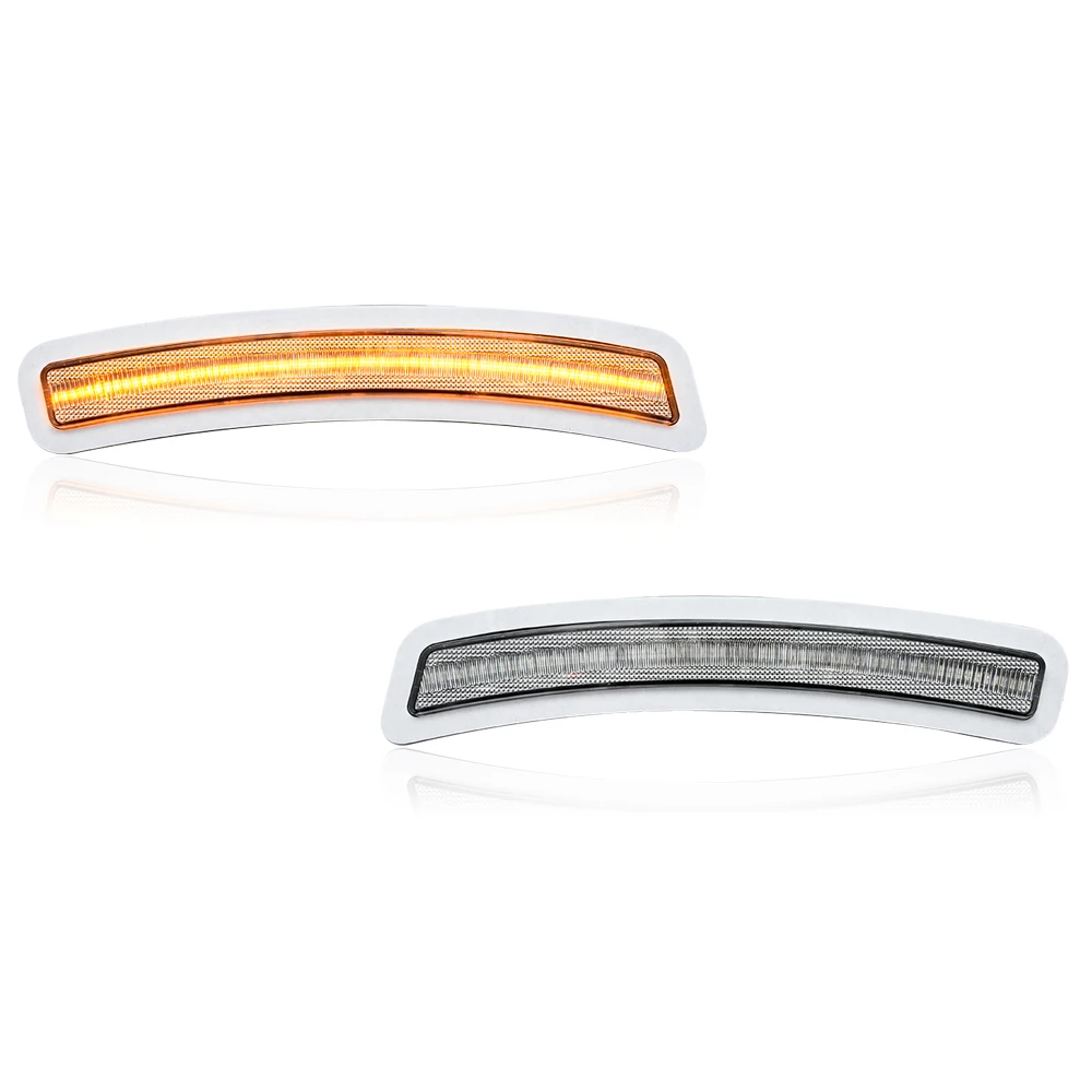 Светодиодный белый отражатель переднего бампера для BMW 2019+ 3Series G20 2021+ 4Series G22 G23 2022+ 2Series G42 Боковые маркеры крыльев автомобиля