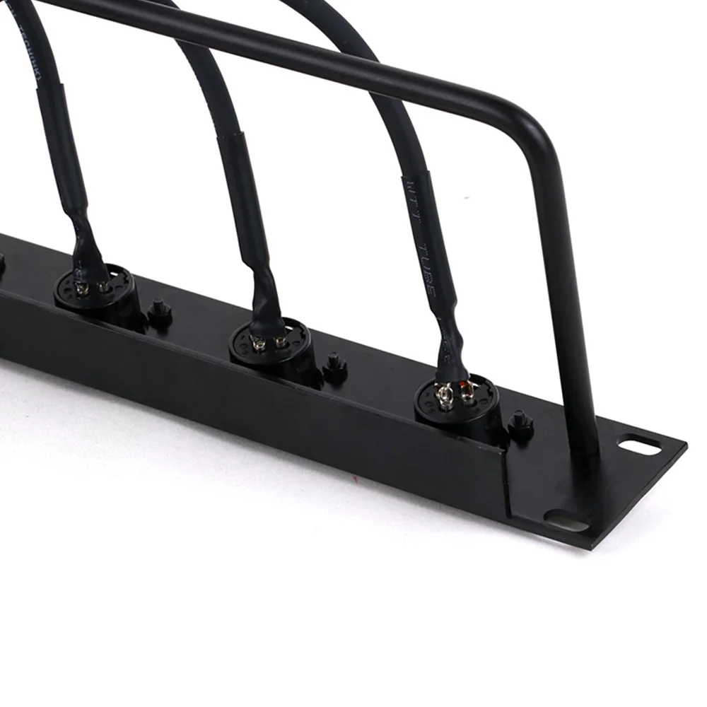8-полосный 1U шкаф XLR аудио Джампер стойка 8 отверстий 1/4 дюйма 6 35 мм фоторазъем до