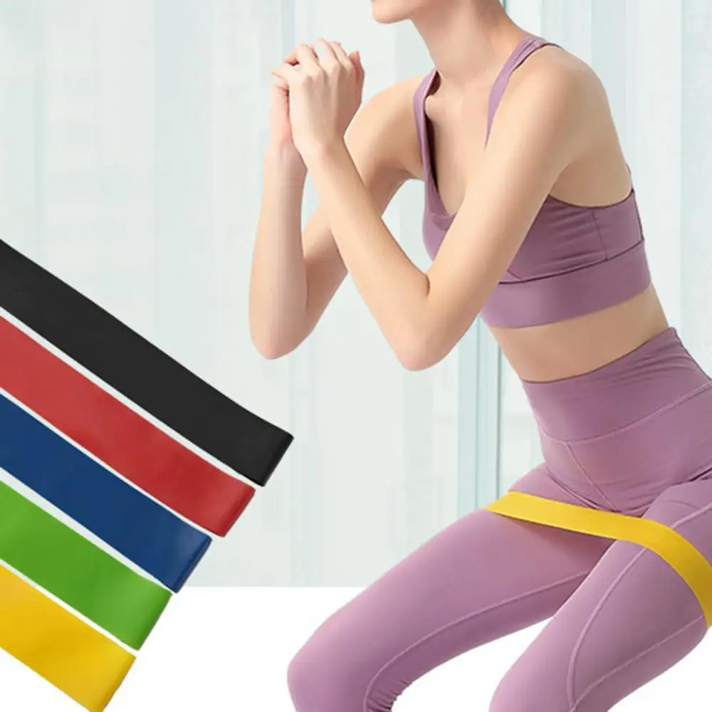 

5Pcs Elastic Resistance Loop Exercise Workout Fitness Yoga Band Training Belt
