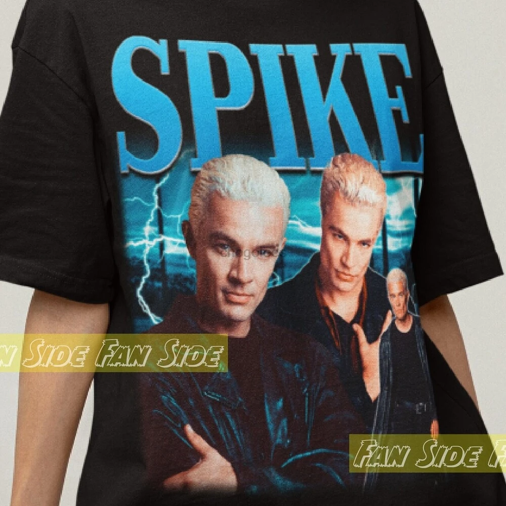 Рубашка с шипами в стиле ретро spike tshirtspike sweatshirtspike crewneckspike merchjames marsters shirtspike