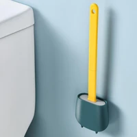 1 set innovative toilet cleaning brush convenient reliable toilet bowl brush for bathroom toilet brush