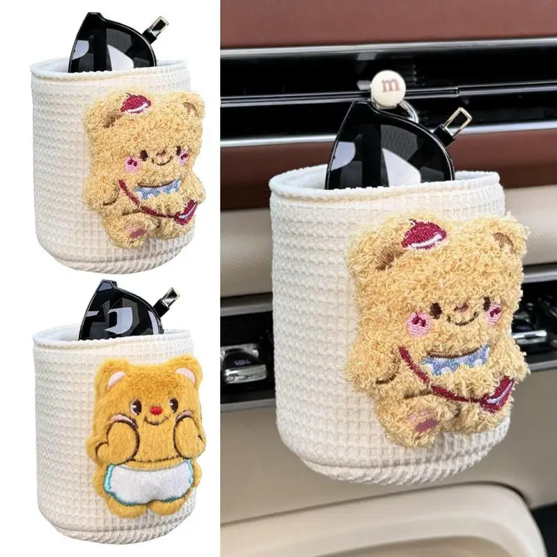 이wana torba do przechowywania wentylacji samochodowej Zawieszana z uroczymi zwierzętami Automatyczny uchwyt na telefon komórkowy Etui Samochodowy