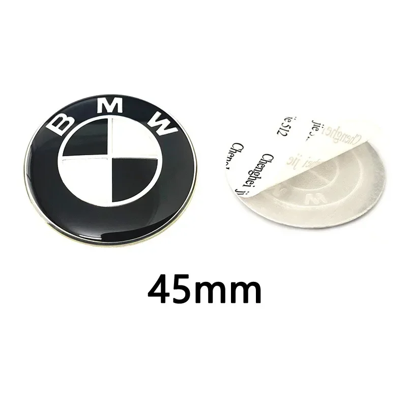 Для BMW F30 F32 F34 F20 F10 F15 F16 E39 E46 E60 E90, 3 шт., черные эмблемы-логотипы 82 мм (передние)  74 мм (задние)  45 мм (на рулькапотбагажник) (art.: 3920db1901cfe) - 3920db1901cfe