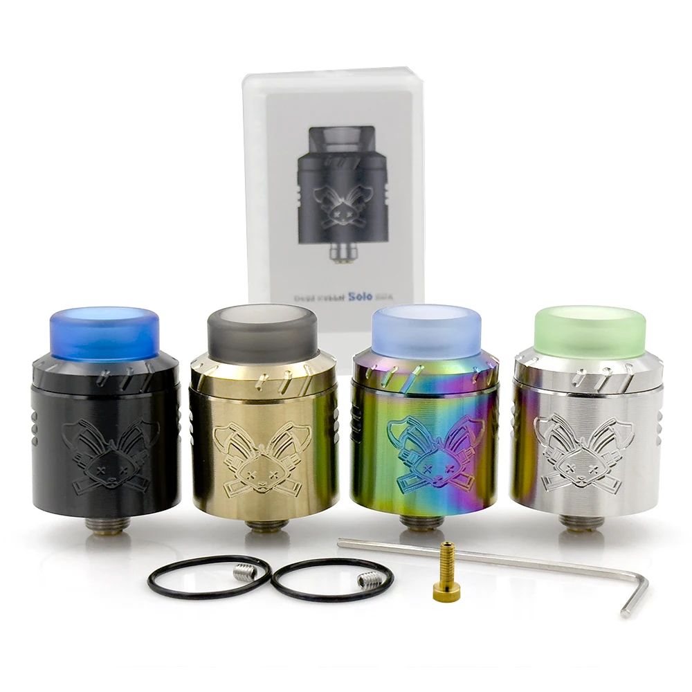 

Dead Rabbit Solo RDA Tank Single Coil 22mm Diameter 810 Drip Tip Vape Squonk BD Pin Atomizer