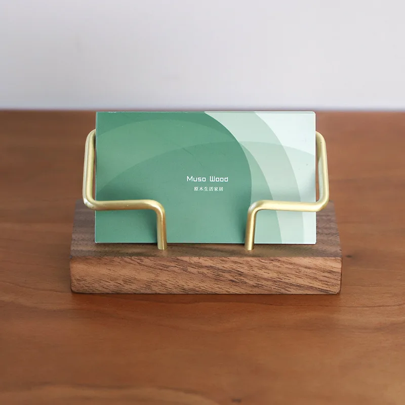 

Black Walnut Card Storage Card Storage Case Wooden Card Holder Office Card Case Business Card Storage Walnut Beech Quality