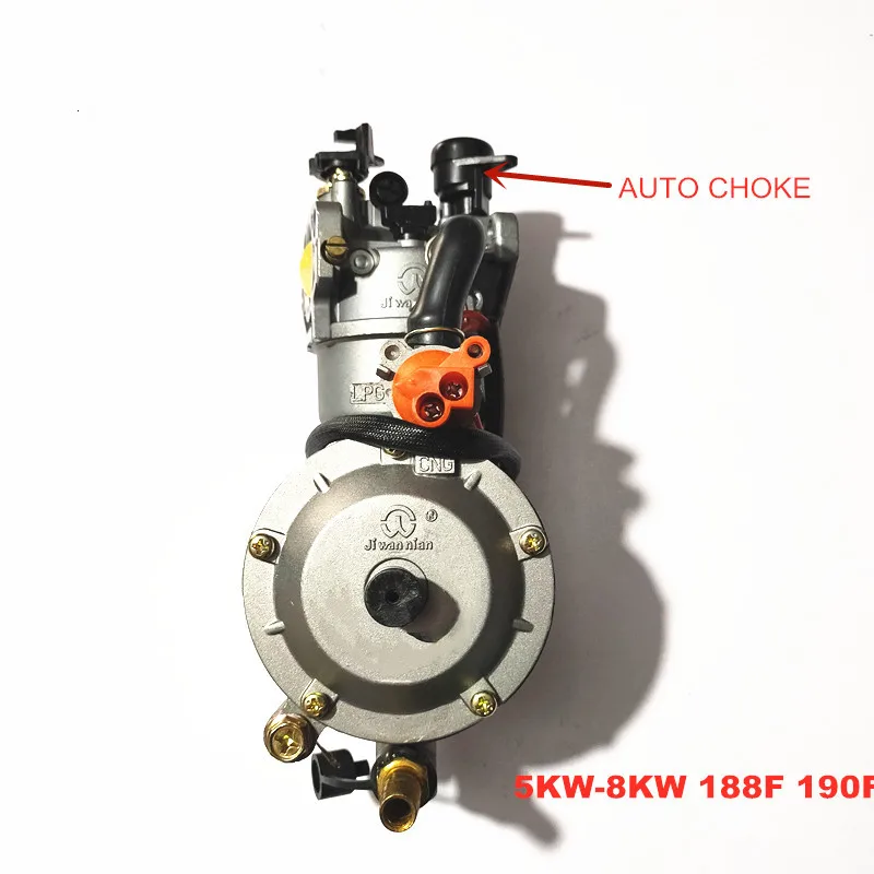 

Carburetor For GASOLINE To LPG NG CONVERSION KIT,LPG Conversion Kit For Gasoline Generator 5KW/6KW 188F 190F AUTO CHOKE