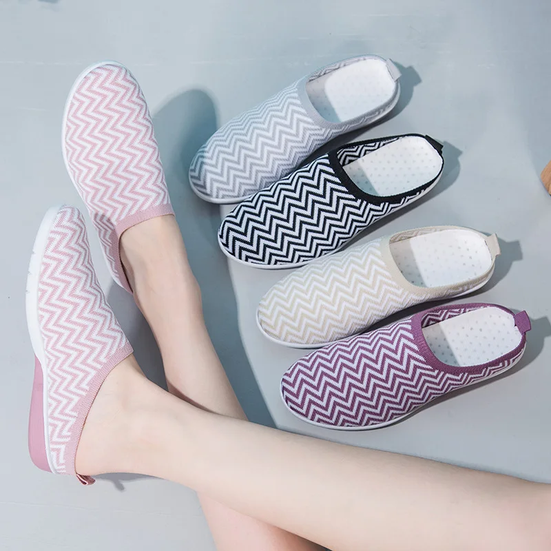 

2022 summer women's slippers fashion casual shoes women's shoes soft bottom breathable women's flat shoes vulcanized shoes