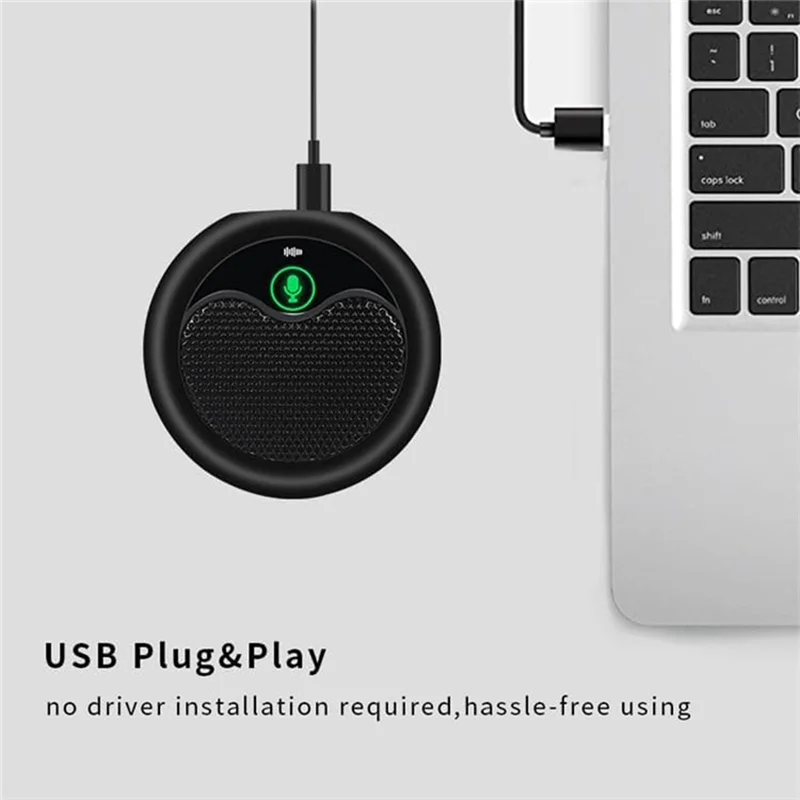 Фото USB-микрофон для видеоконференций, всенаправленный конденсаторный микрофон для ПК, ноутбука, онлайн-запись Skype, сохнет, Zoomabgi №5