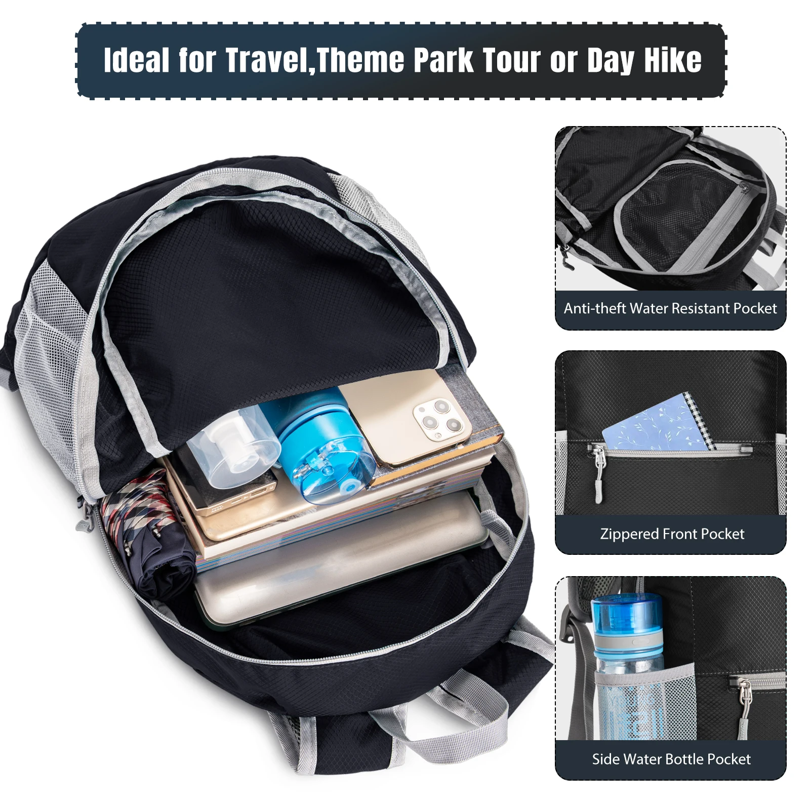 Портативный складной рюкзак 18 л ультралегкий ранец для альпинизма модный