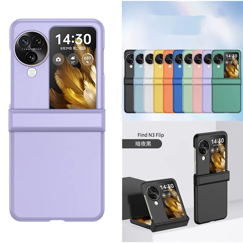 Модная яркая Петля из поликарбоната для OPPO Find N3 Flip Чехол 2023 N3Flip Cover N2 oppo n2flip