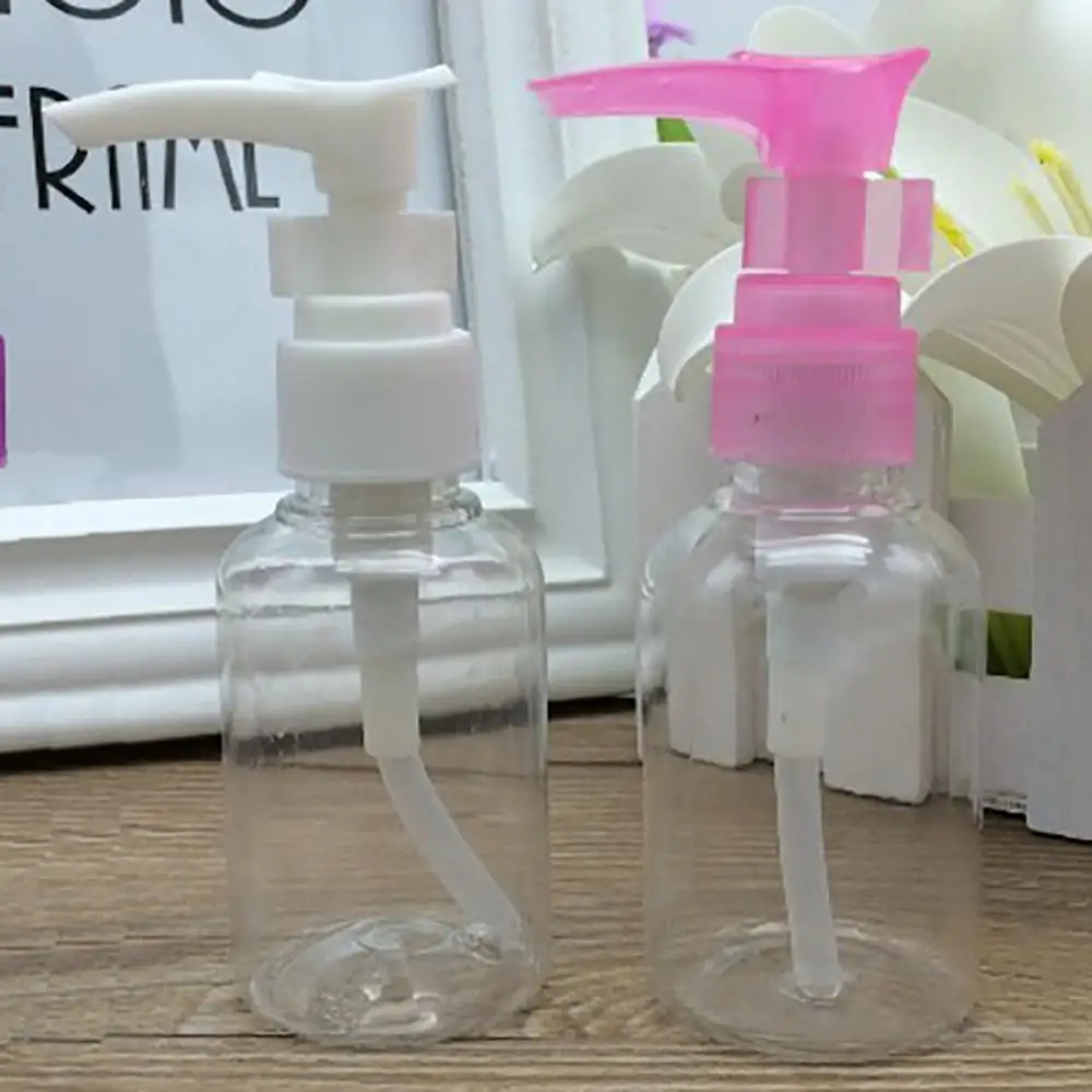 

100ml Refillable Empty Clear Plastic Shampoo Press Pump Bottle Pet Accessory