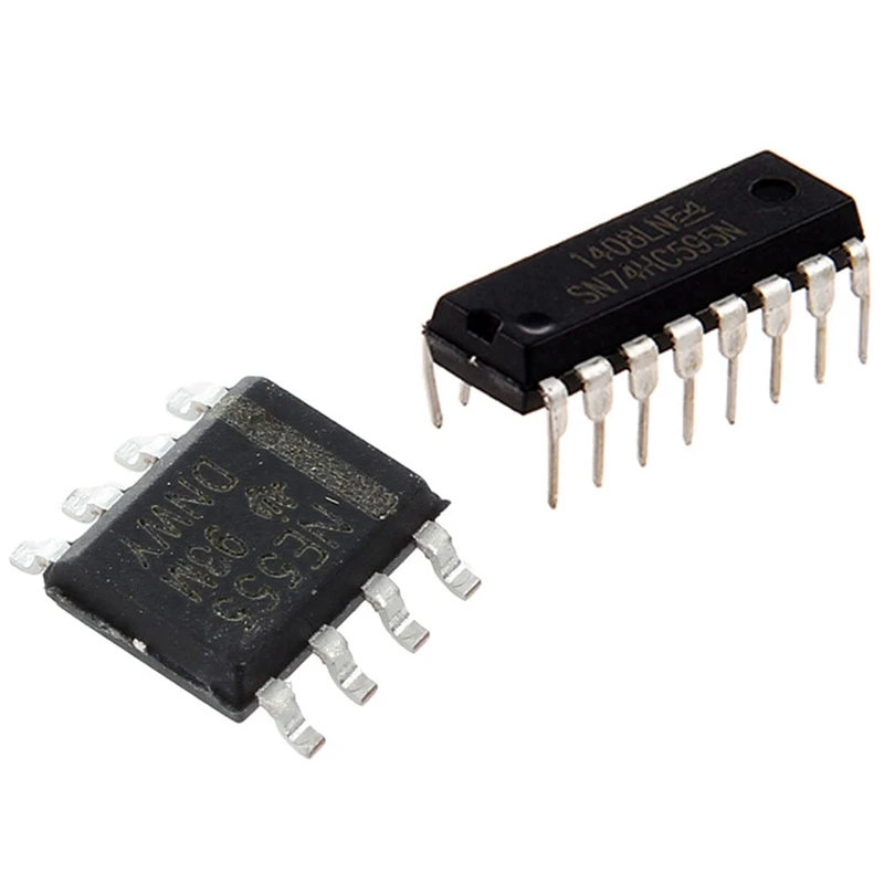 

10Pcs 8-Pin IC SMD Timer NE555 & 5Pcs SN74HC595N 74HC595 8-Bit Shift Register DIP-16 IC