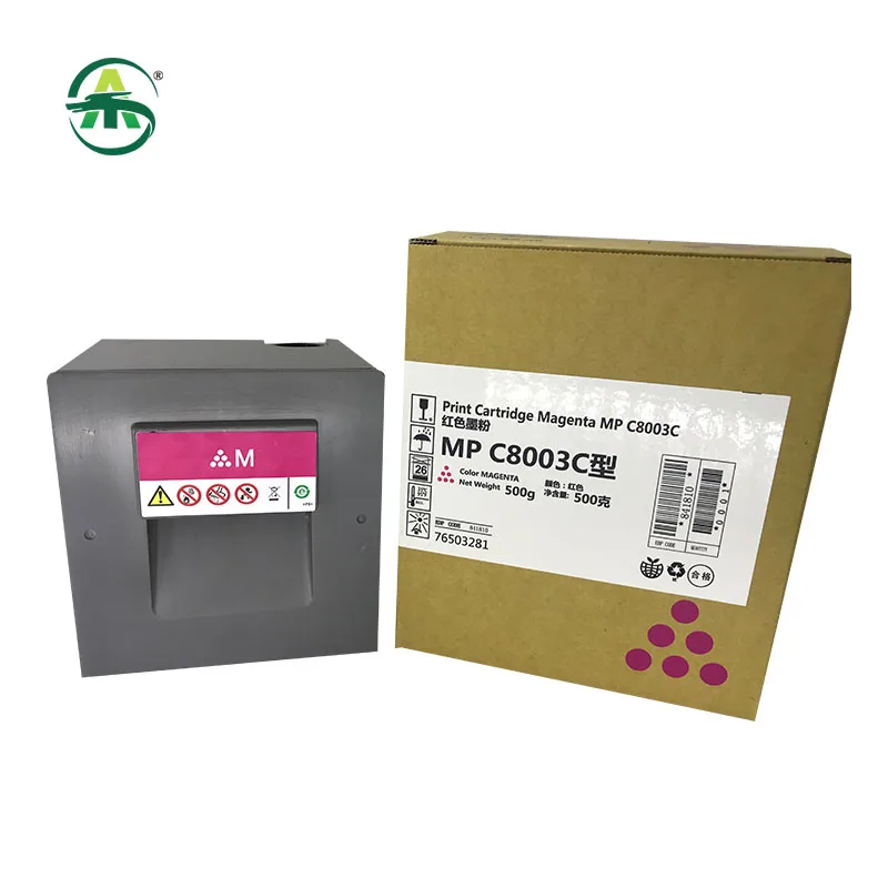 

MP C8003 Toner Cartridge Compatible for RICOH MP C6503 8003 IM C6500 C8000 Printer Spare 1PC Parts Printer Cartridges BK700g