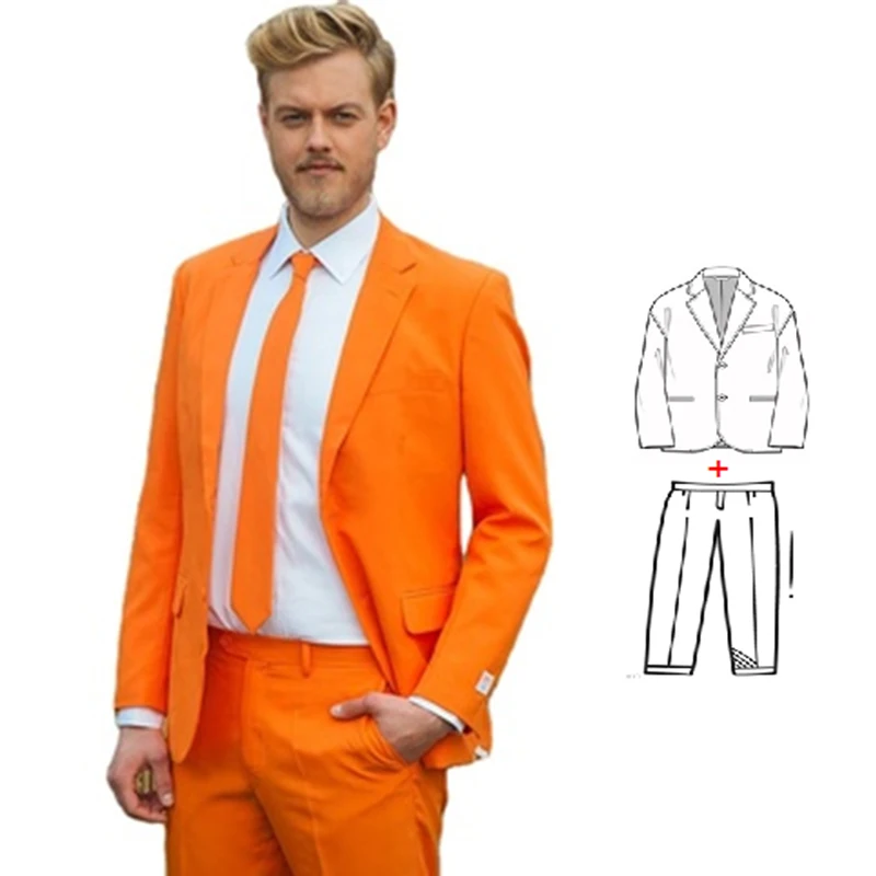 Men Fashion Slim Fit Men Suit 2023 Classic Custom Made Groom Wedding Tuxedo Costume Homme Pour Mariage 2 Piece (Jacket+Pants)