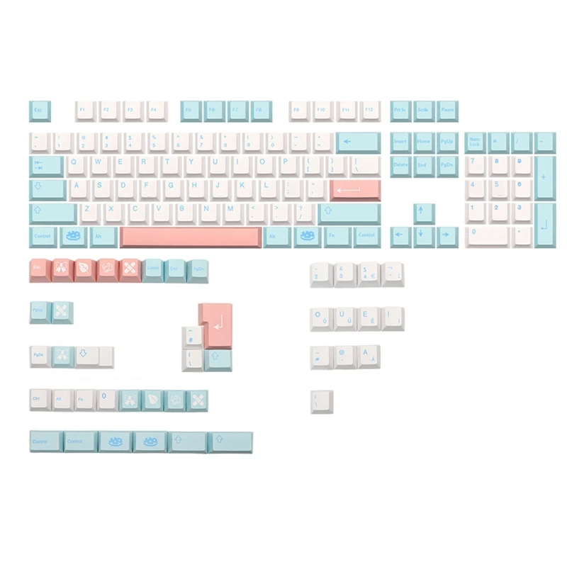 For ISO GMK Noel PBT Dye Subb Keycap Cherry Profile Keycaps Set for Qwertz Azerty MX Keyboard Key Cap |