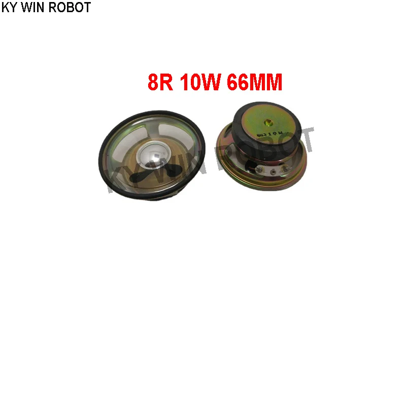 

2pcs/lot New Ultra-thin speaker waterproof 8 ohms 10 watt 10W 8R speaker Diameter 66MM 6.6CM thickness 28MM