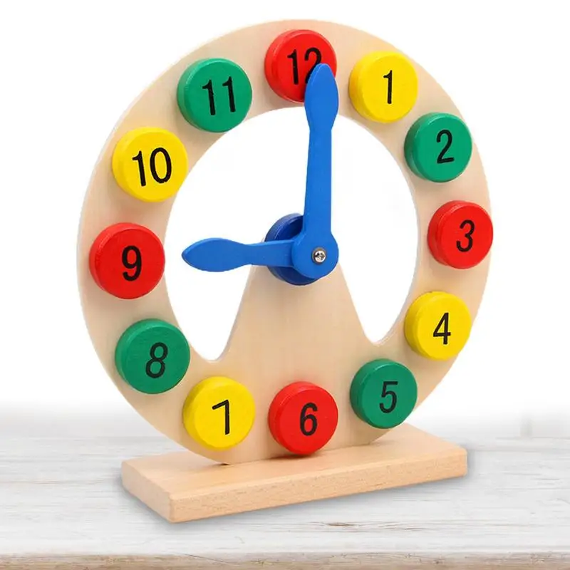 

Wood Learn To Tell Time Clock Telling Time Teaching Clock Teaching Clocks For Kids Telling Time Homeschool Supplies Kindergarten