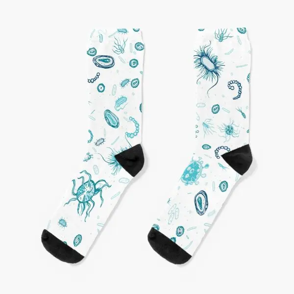 

Microbiology Crew Socks Women Knee High Ankle Black Best Mens