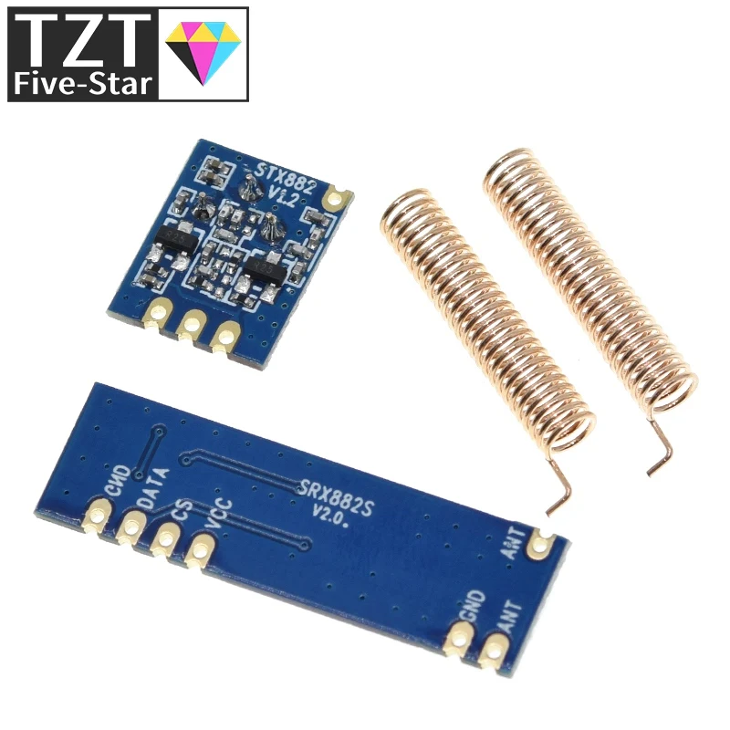 Набор беспроводных модулей TZT 433 МГц 100 метра