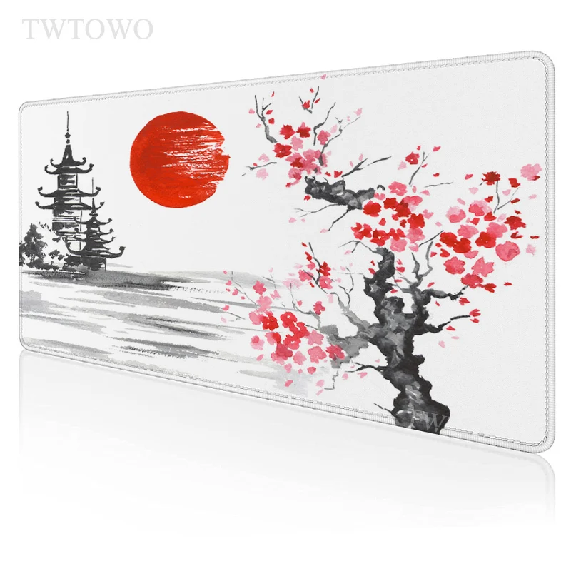 

Japanese Cherry Blossoms Sakura Mouse Pad Gamer XL Home New HD Mousepad XXL Mouse Mat Office Anti Slip Carpet Laptop Table Mat