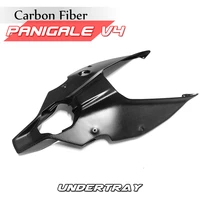 fit ducati panigale v4 v4 rs 100 real carbon fiber motorcycle rear under tail cover panel fairing cowling shield