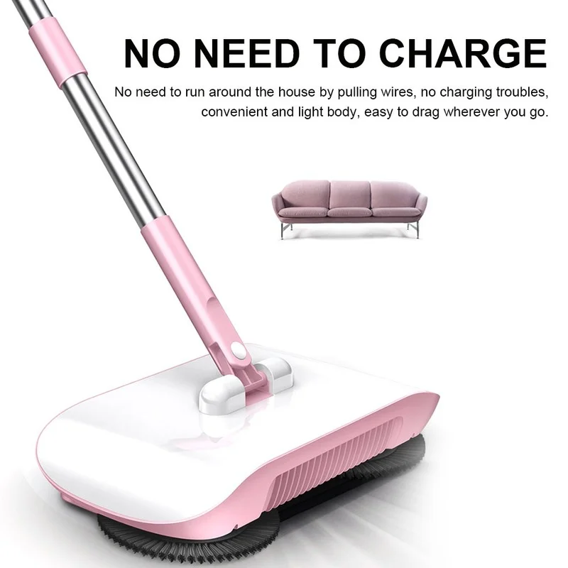 

Broom Robot Vacuum Cleaner Floor Home Kitchen Sweeper Mop Sweeping Machine Magic Handle Household Lazy Wash Dropshipping Carpet