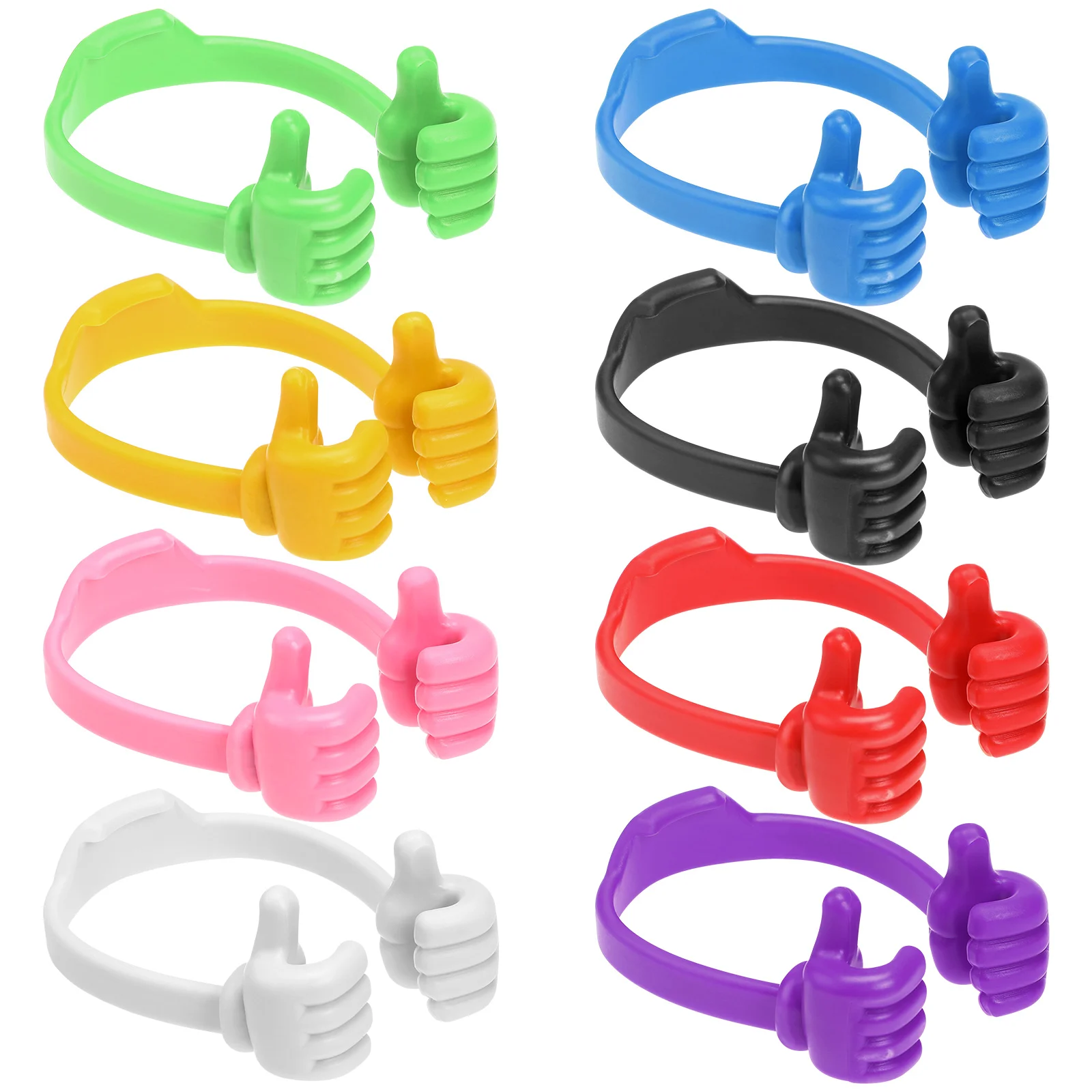 

8 Pcs Thumb-up Design Portable Creative Brackets Holders Stands Stands