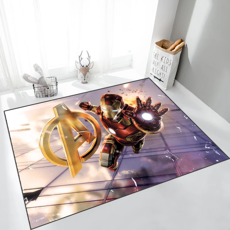 

Children'S Carpet Disney Movie Character Spiderman Carpet Bedroom Personality Children'S Cartoon Room Floor Mat Decor Home