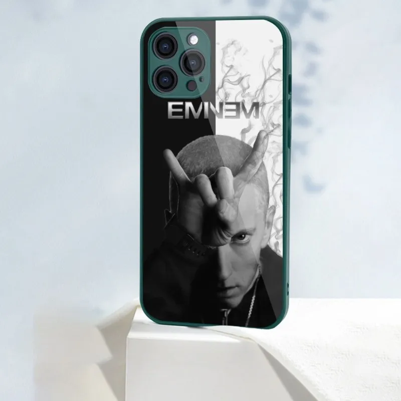 Чехол для мобильного телефона E-Eminem iPhone 15 14 13 12 11 Pro Max X XR XS 8 7 Plus чехол из жидкого