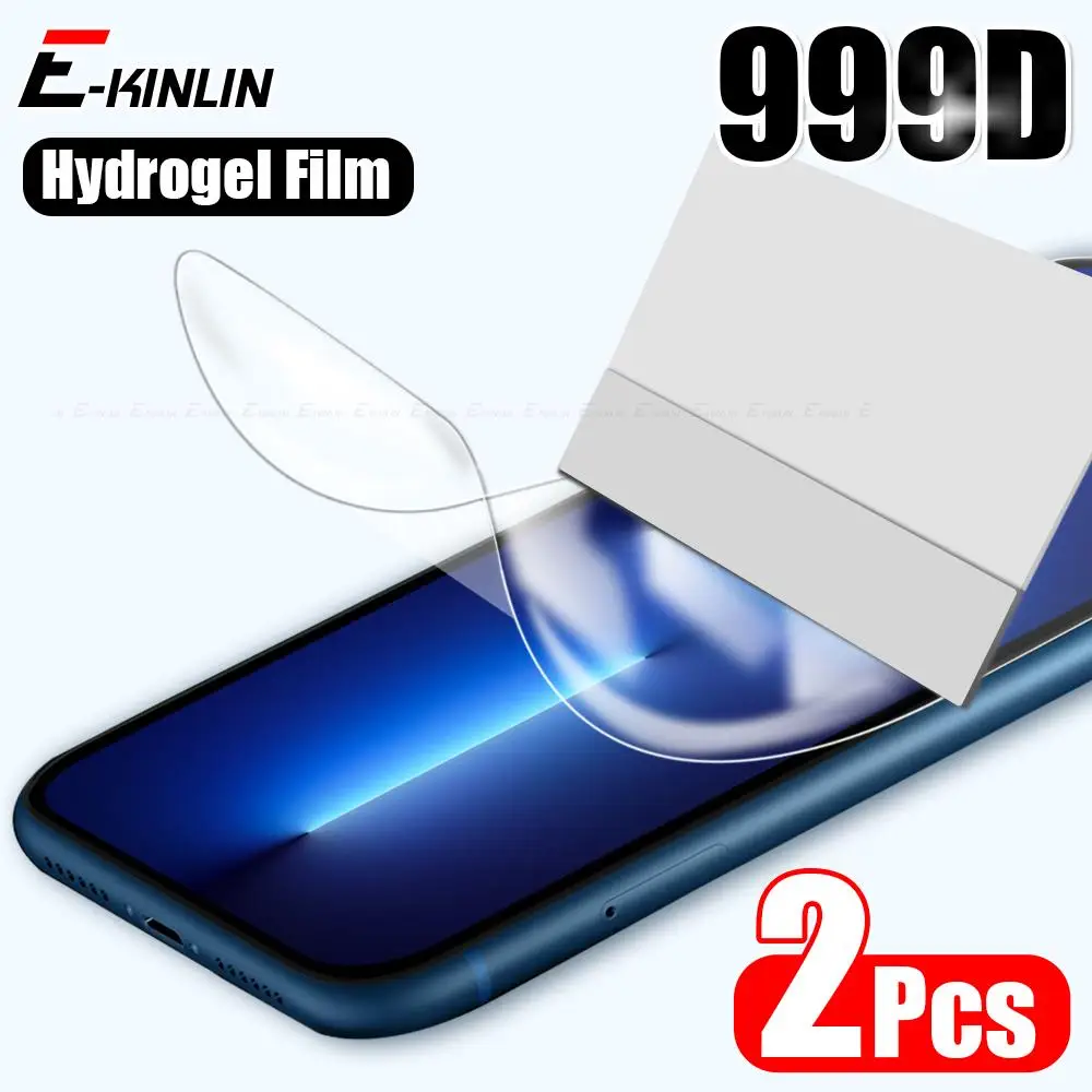 

Гидрогелевая пленка для iPhone 13 12 11 Pro Max XS XR X SE 2020 2022 8 7 Plus, 2 шт., полное покрытие, защитная пленка для экрана, не стекло