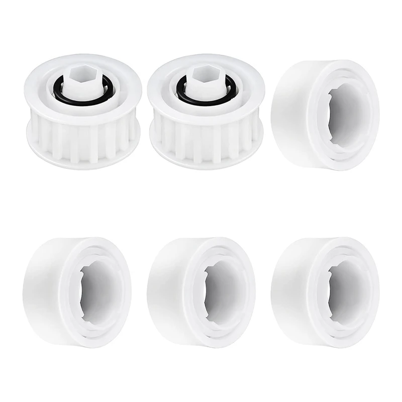 

4 Piece Guide Wheels With 2 Pully Gears White For Dolphin Nautilus CC Plus Premier Pool Cleaner Accessories