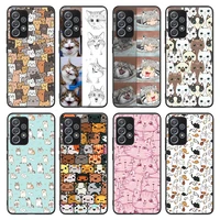 meme cats phone case for samsung galaxy a10 a20 a21s a31 a40 a41 a42 a50 a51 a52 a70 a71 a72 a03s a32 a22 a82